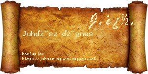 Juhász Ágnes névjegykártya