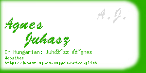 agnes juhasz business card